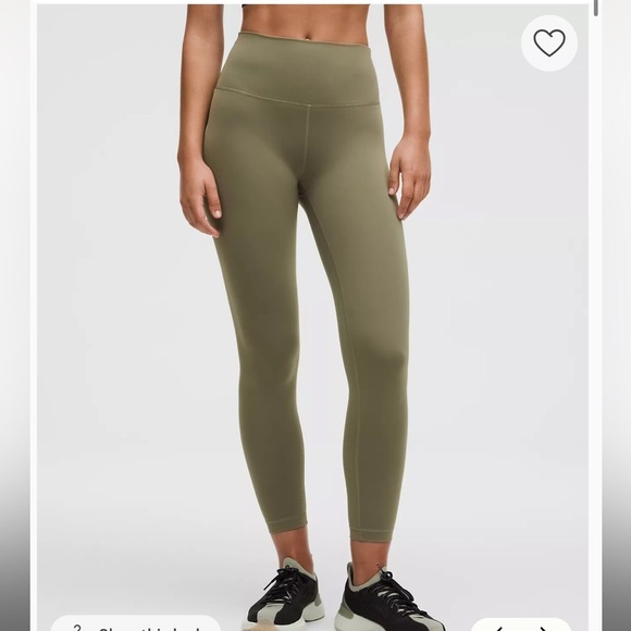 New- Lululemon Wunder Train High-Rise Tight 25" in Bay Leaf - Picture 3 of 8